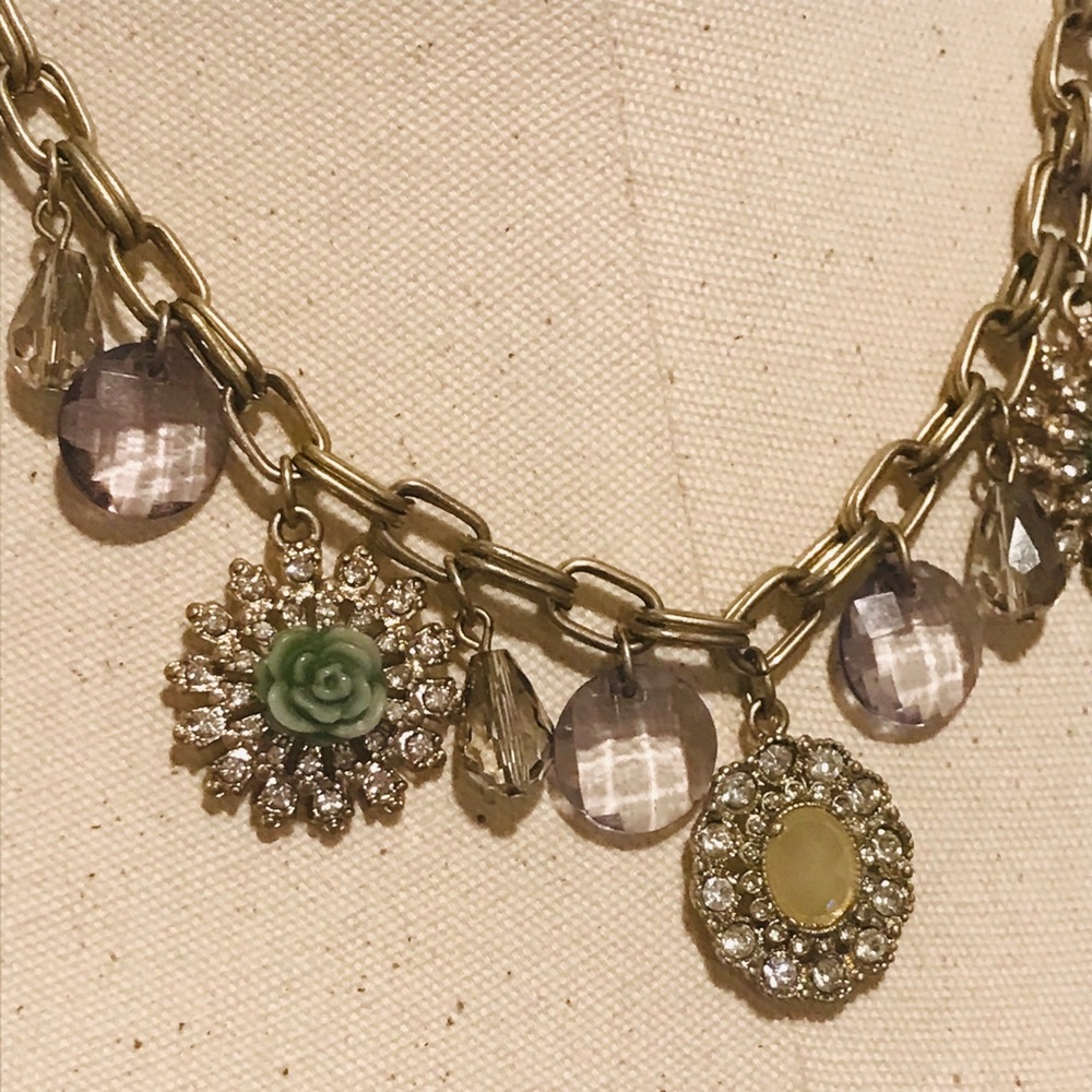 5 for $25 🎁 LOFT Rhinestone Charm Necklace